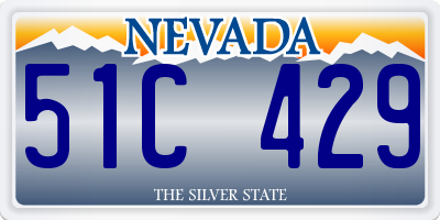NV license plate 51C429