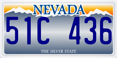 NV license plate 51C436