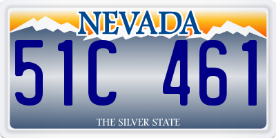 NV license plate 51C461