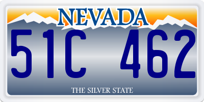 NV license plate 51C462