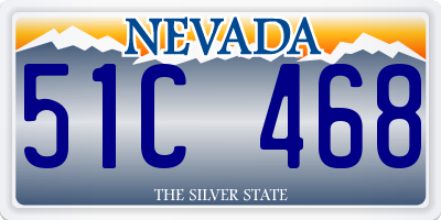 NV license plate 51C468