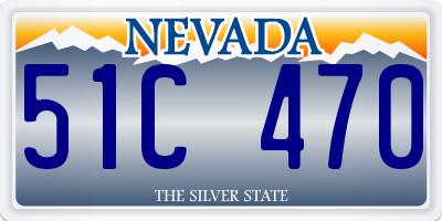 NV license plate 51C470