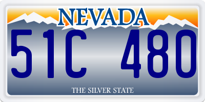 NV license plate 51C480