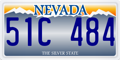 NV license plate 51C484