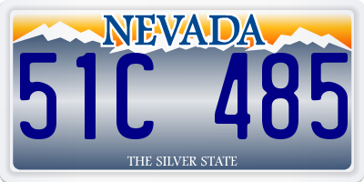 NV license plate 51C485