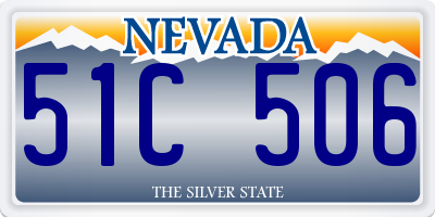 NV license plate 51C506