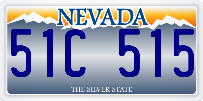 NV license plate 51C515
