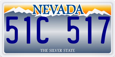 NV license plate 51C517