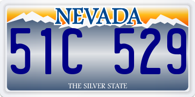 NV license plate 51C529