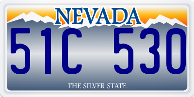 NV license plate 51C530