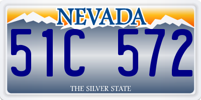 NV license plate 51C572