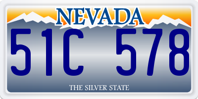 NV license plate 51C578
