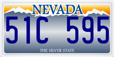 NV license plate 51C595