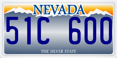 NV license plate 51C600