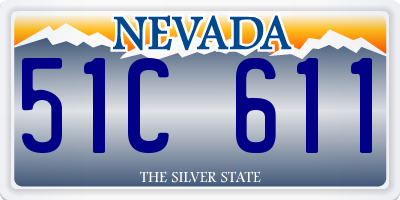 NV license plate 51C611