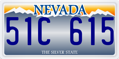 NV license plate 51C615