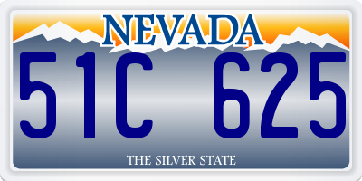 NV license plate 51C625