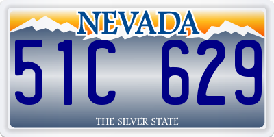 NV license plate 51C629