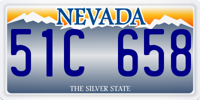 NV license plate 51C658