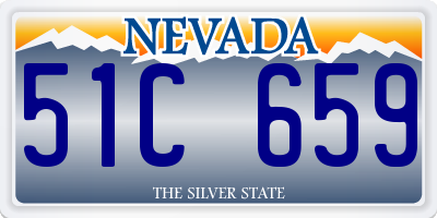 NV license plate 51C659