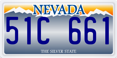 NV license plate 51C661