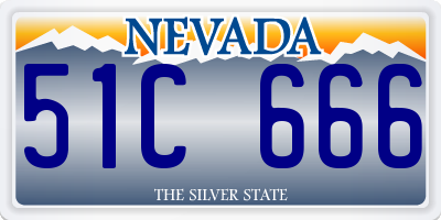 NV license plate 51C666