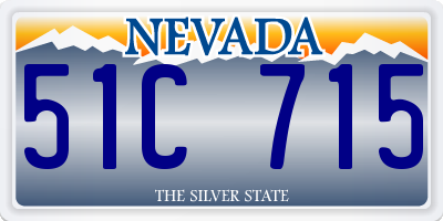 NV license plate 51C715