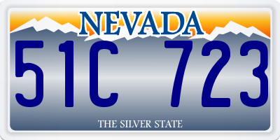 NV license plate 51C723