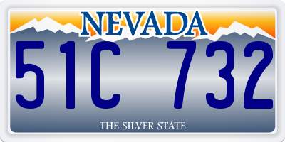 NV license plate 51C732