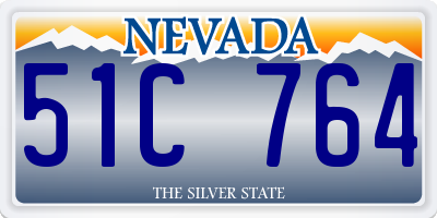 NV license plate 51C764