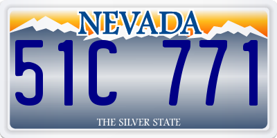 NV license plate 51C771