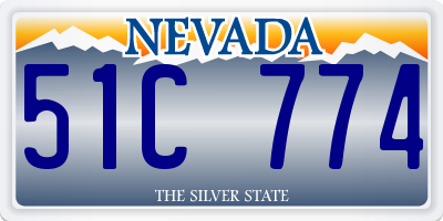 NV license plate 51C774