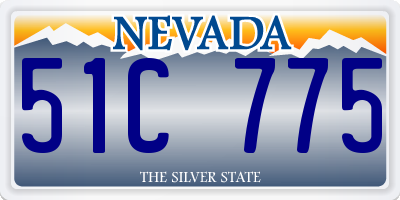 NV license plate 51C775