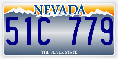 NV license plate 51C779