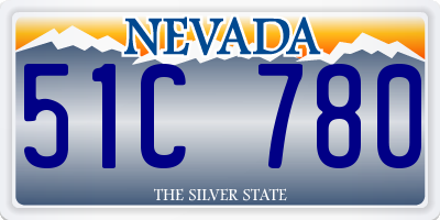 NV license plate 51C780