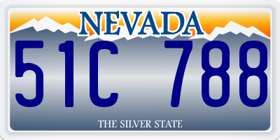 NV license plate 51C788