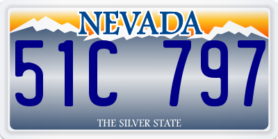 NV license plate 51C797