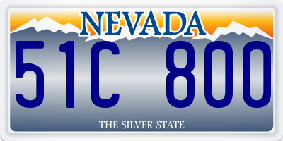 NV license plate 51C800