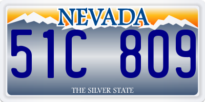NV license plate 51C809