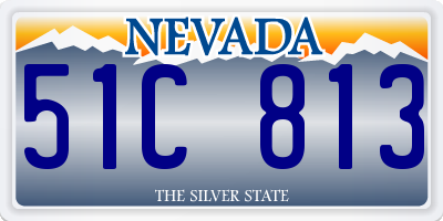 NV license plate 51C813