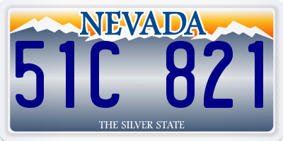 NV license plate 51C821