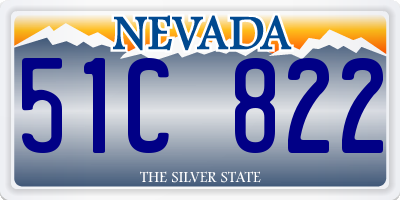 NV license plate 51C822