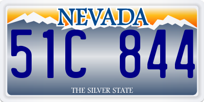 NV license plate 51C844