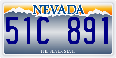 NV license plate 51C891