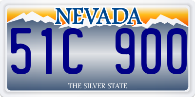 NV license plate 51C900