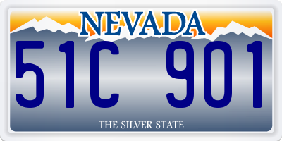 NV license plate 51C901