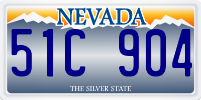 NV license plate 51C904