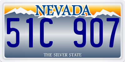 NV license plate 51C907