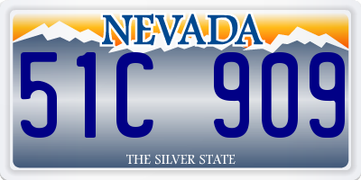 NV license plate 51C909