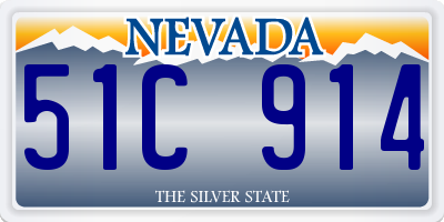 NV license plate 51C914